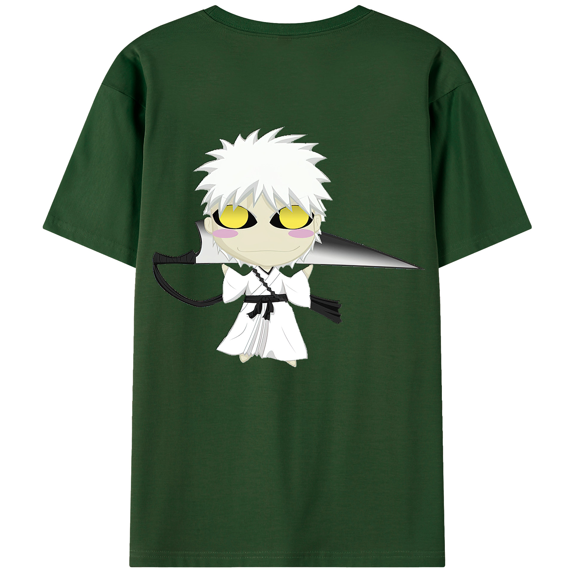 （画像用） ブリーチ 黒崎一護（くろさき いちご）BLEACH Kurosaki Ichigo 綿100％半袖Tシャツ（背面プリント）